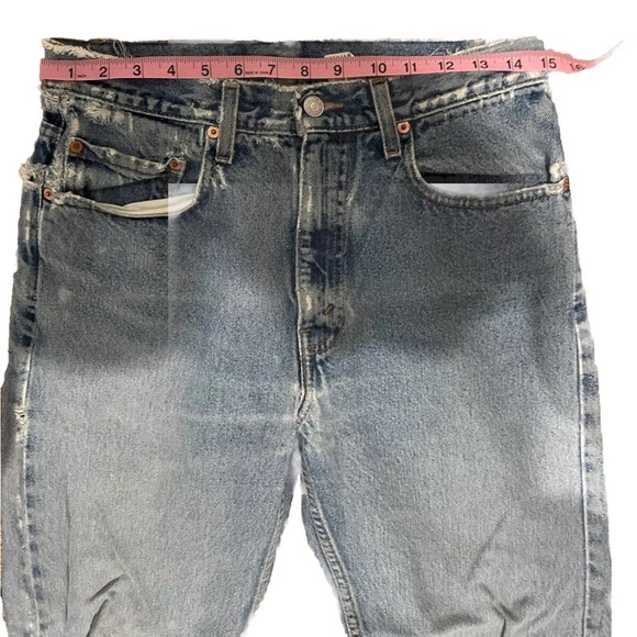 1999 Levi’s 32x32 505 Straight Leg Men’s Jeans Distressed Broken-in Y2K - Picture 11 of 12